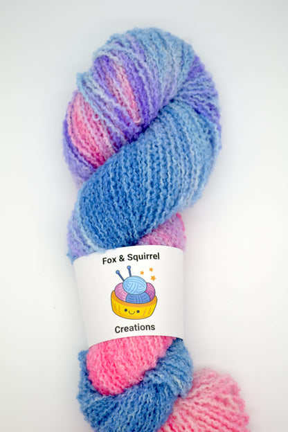 100g DK Boucle Sweet Candy Hand-dyed Yarn