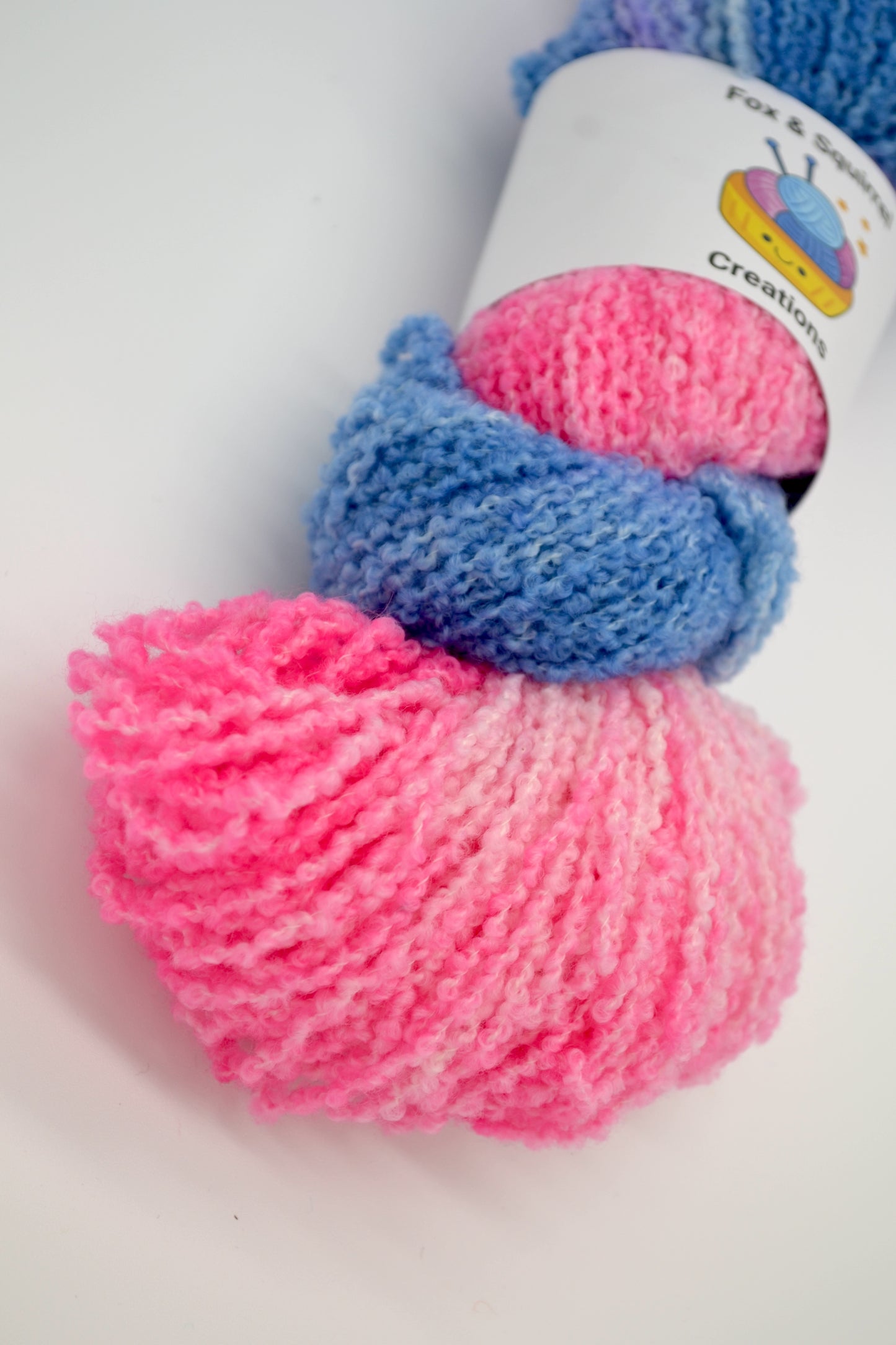 100g DK Boucle Sweet Candy Hand-dyed Yarn