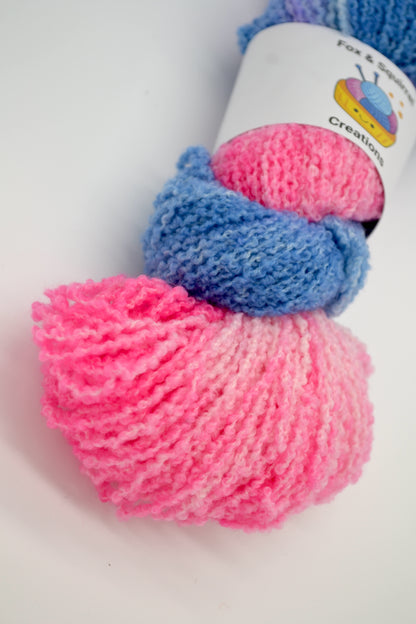 100g DK Boucle Sweet Candy Hand-dyed Yarn