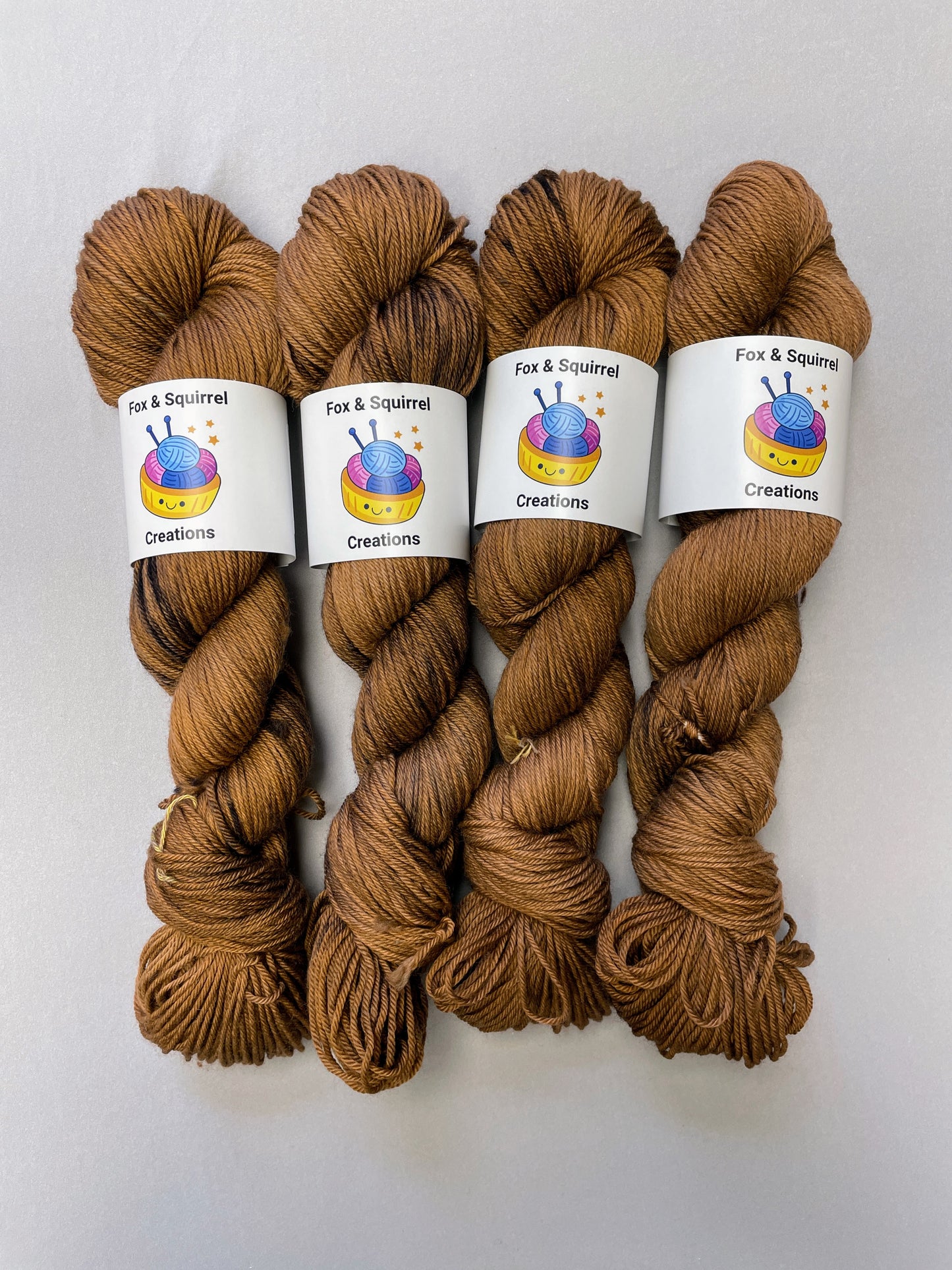 100g Chestnut (semi-solid) - Hand-dyed Yarn