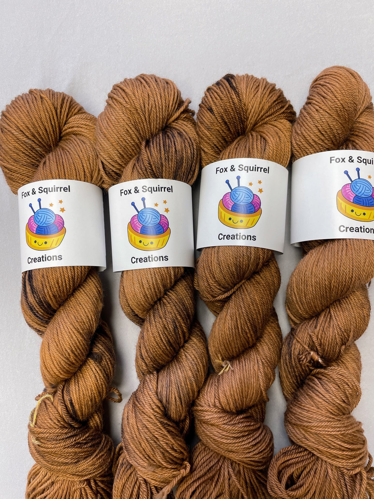 100g Chestnut (semi-solid) - Hand-dyed Yarn