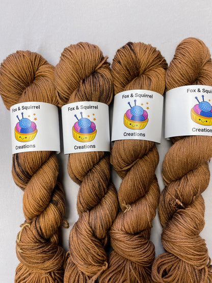 100g Chestnut (semi-solid) - Hand-dyed Yarn