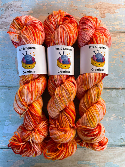 100g Fire Sprinkles - Hand-dyed Yarn