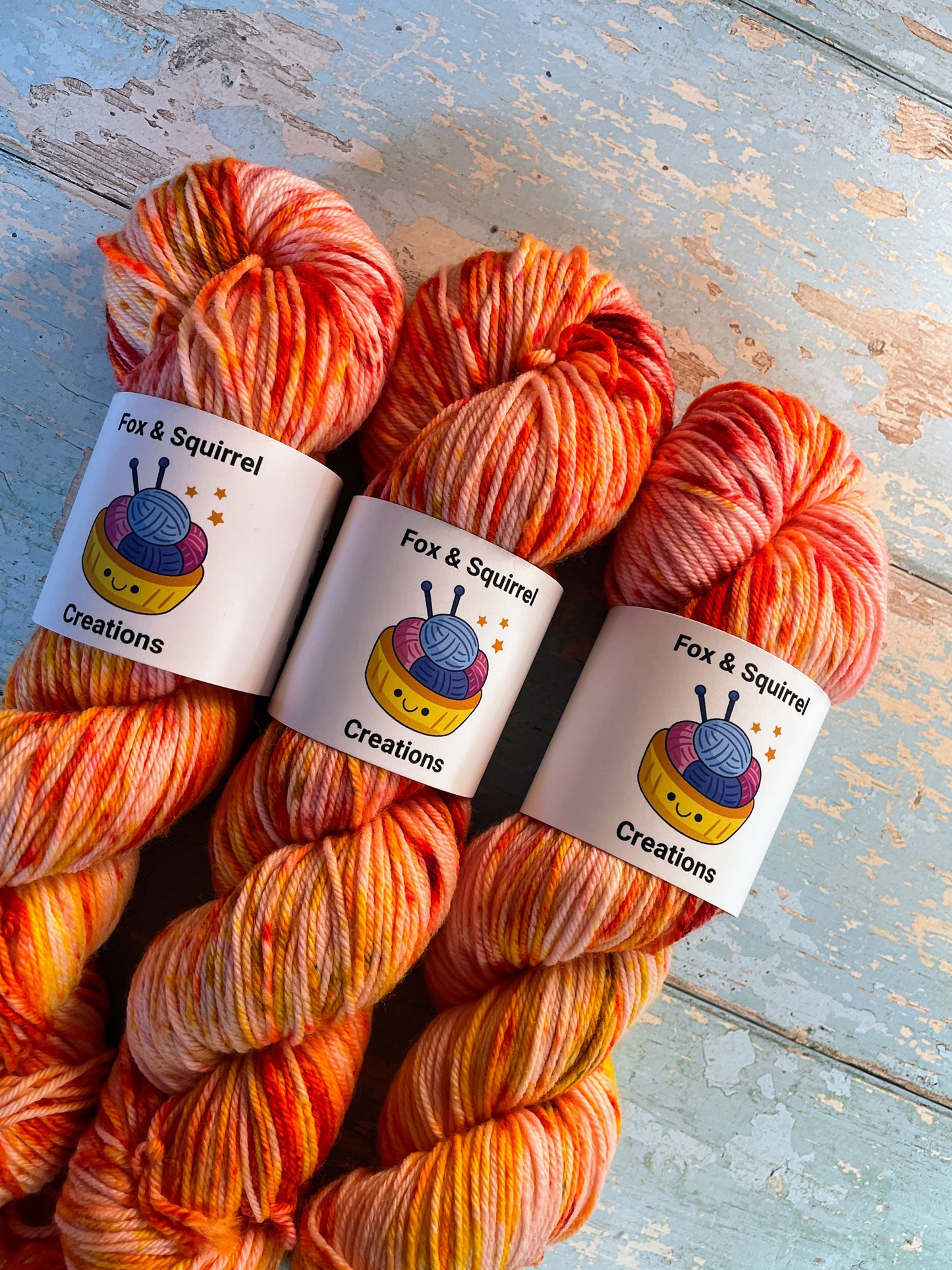 100g Fire Sprinkles - Hand-dyed Yarn