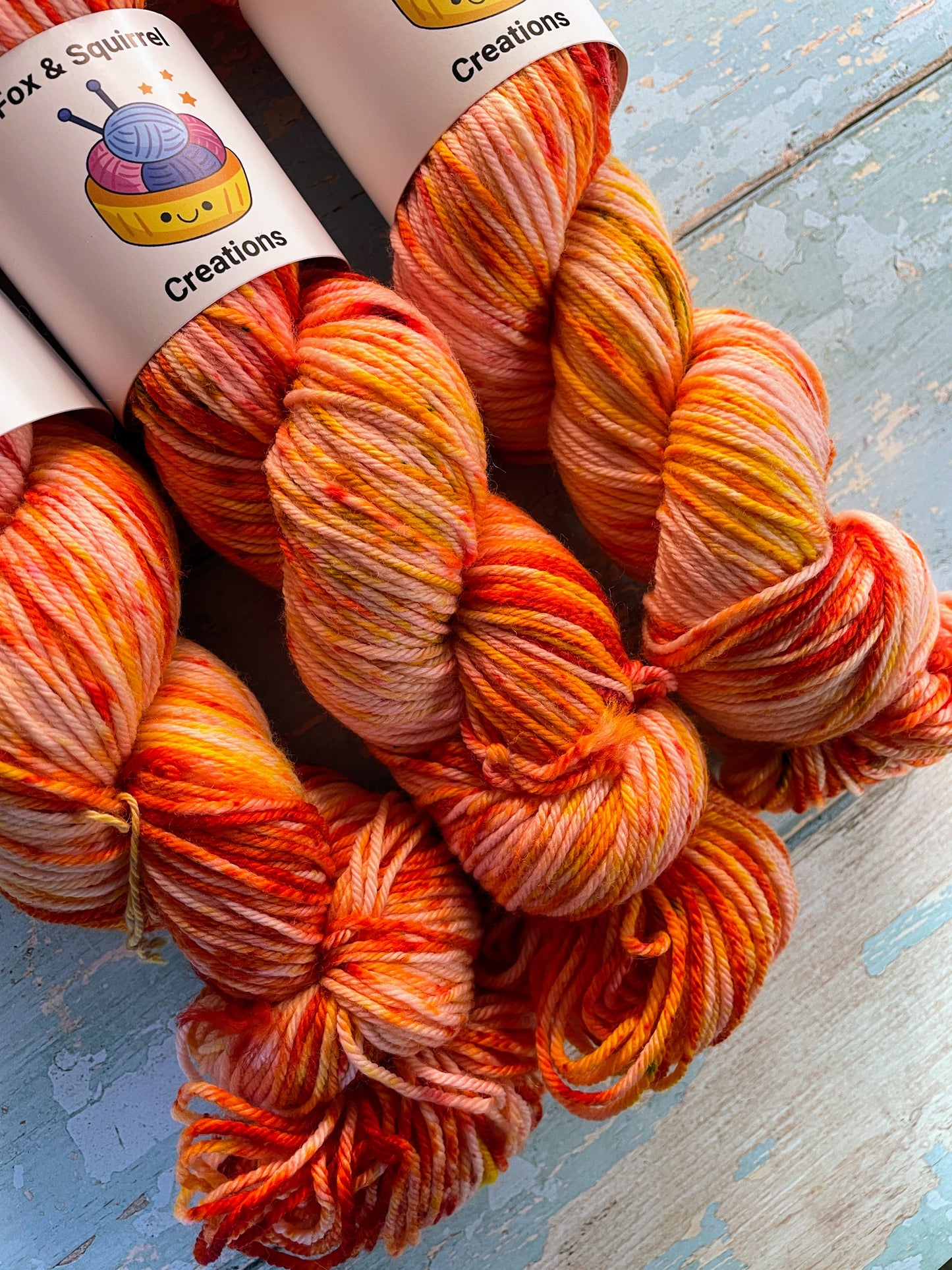 100g Fire Sprinkles - Hand-dyed Yarn