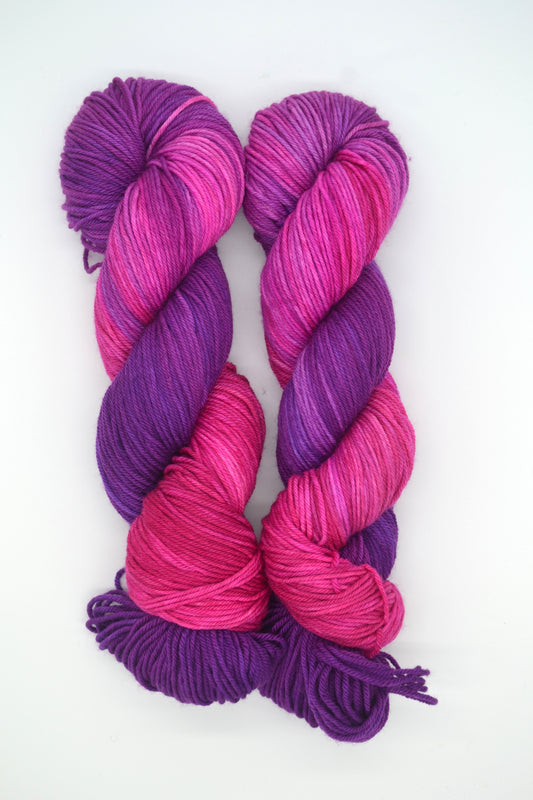 100g DK Fuchsia Hand-dyed Yarn