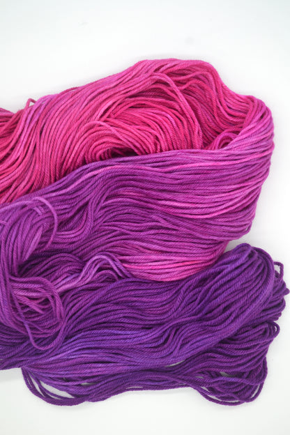 100g DK Fuchsia Hand-dyed Yarn