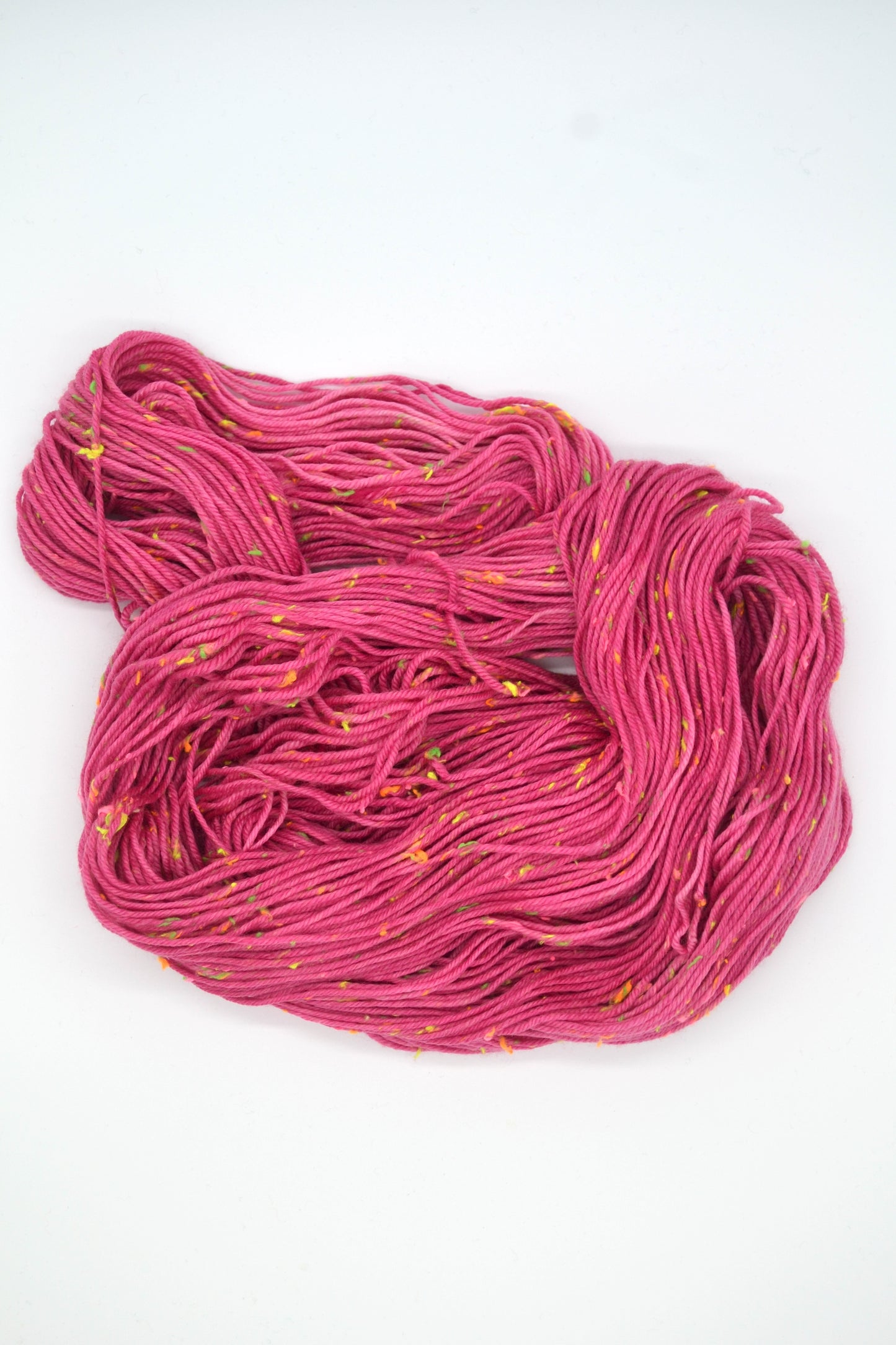 100g DK Neon Neps Raspberry Hand-dyed Yarn