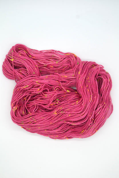100g DK Neon Neps Raspberry Hand-dyed Yarn