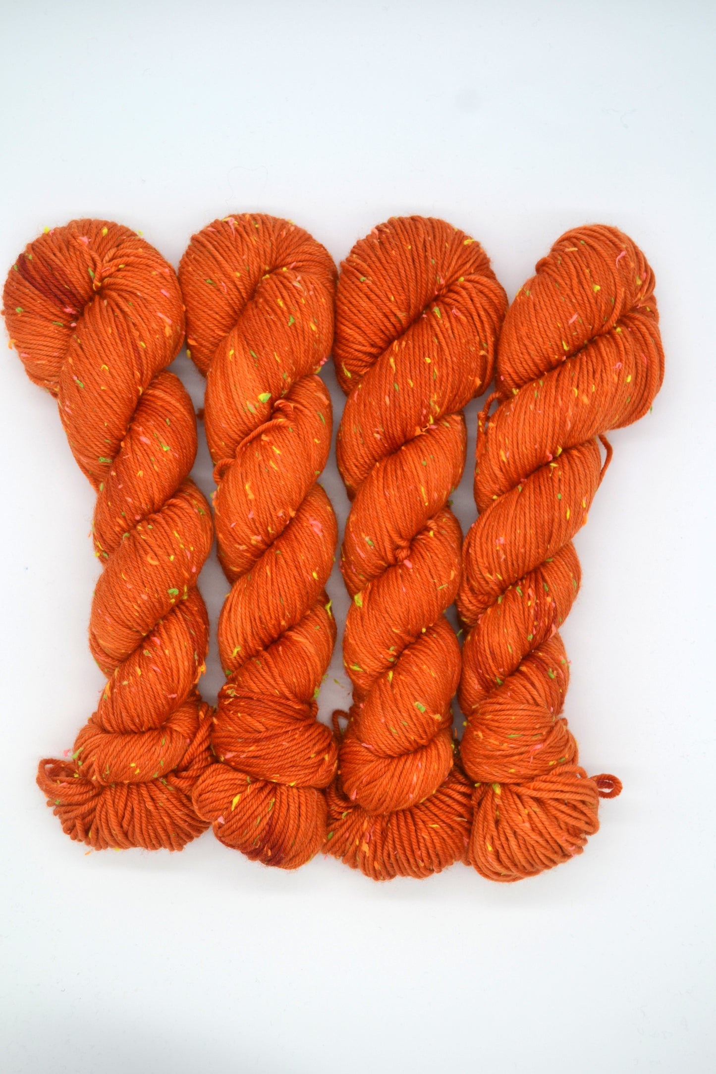 100g DK Neon Neps Saffron Hand-dyed Yarn
