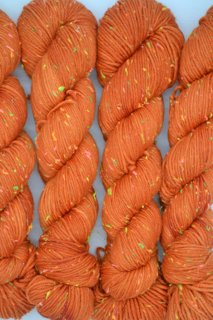 100g DK Neon Neps Saffron Hand-dyed Yarn