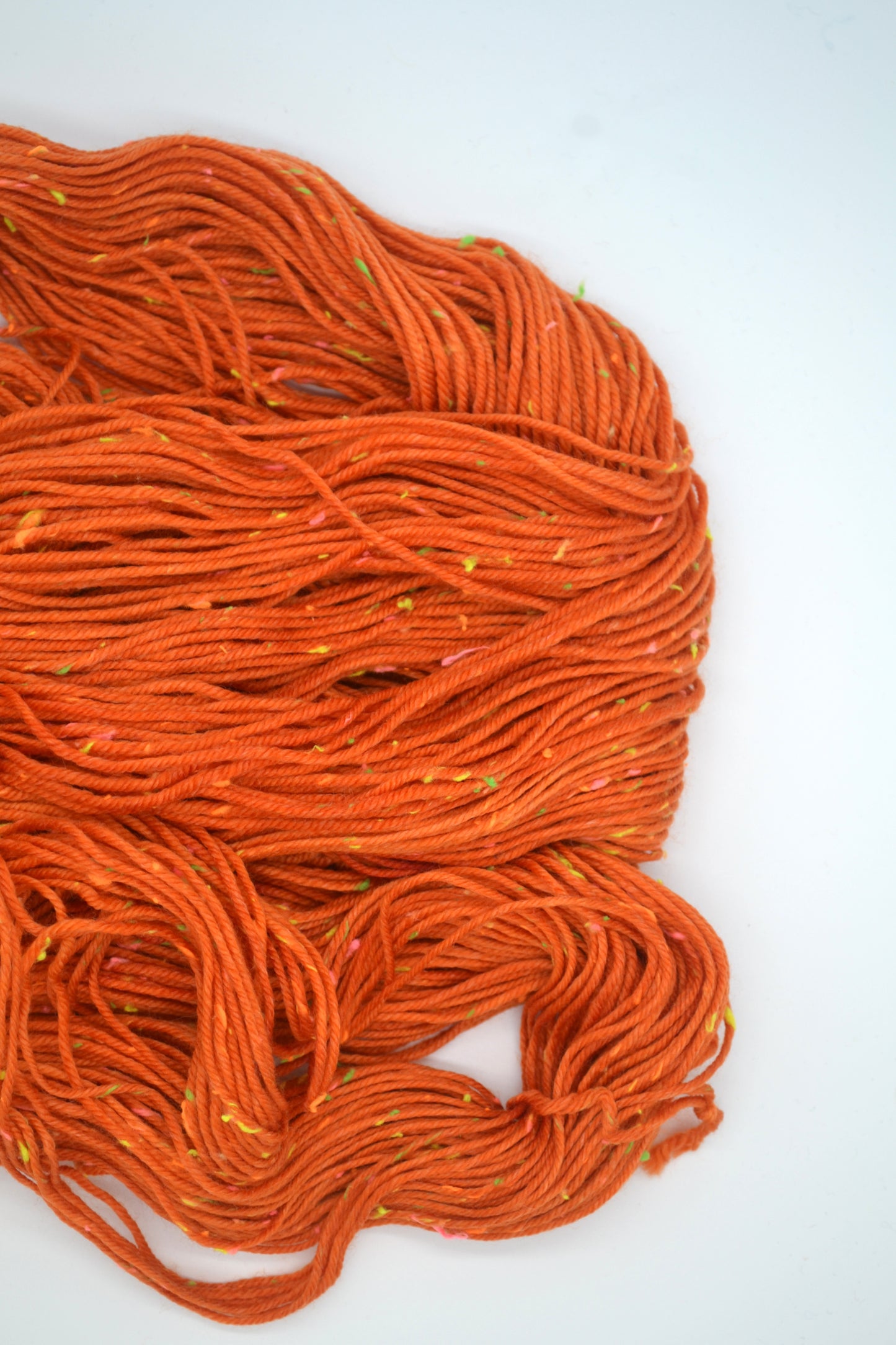 100g DK Neon Neps Saffron Hand-dyed Yarn