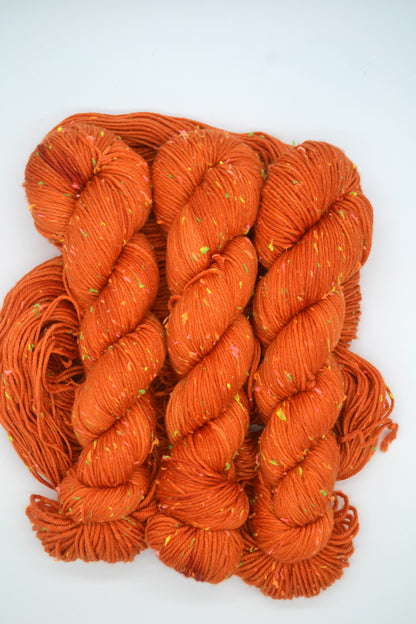 100g DK Neon Neps Saffron Hand-dyed Yarn