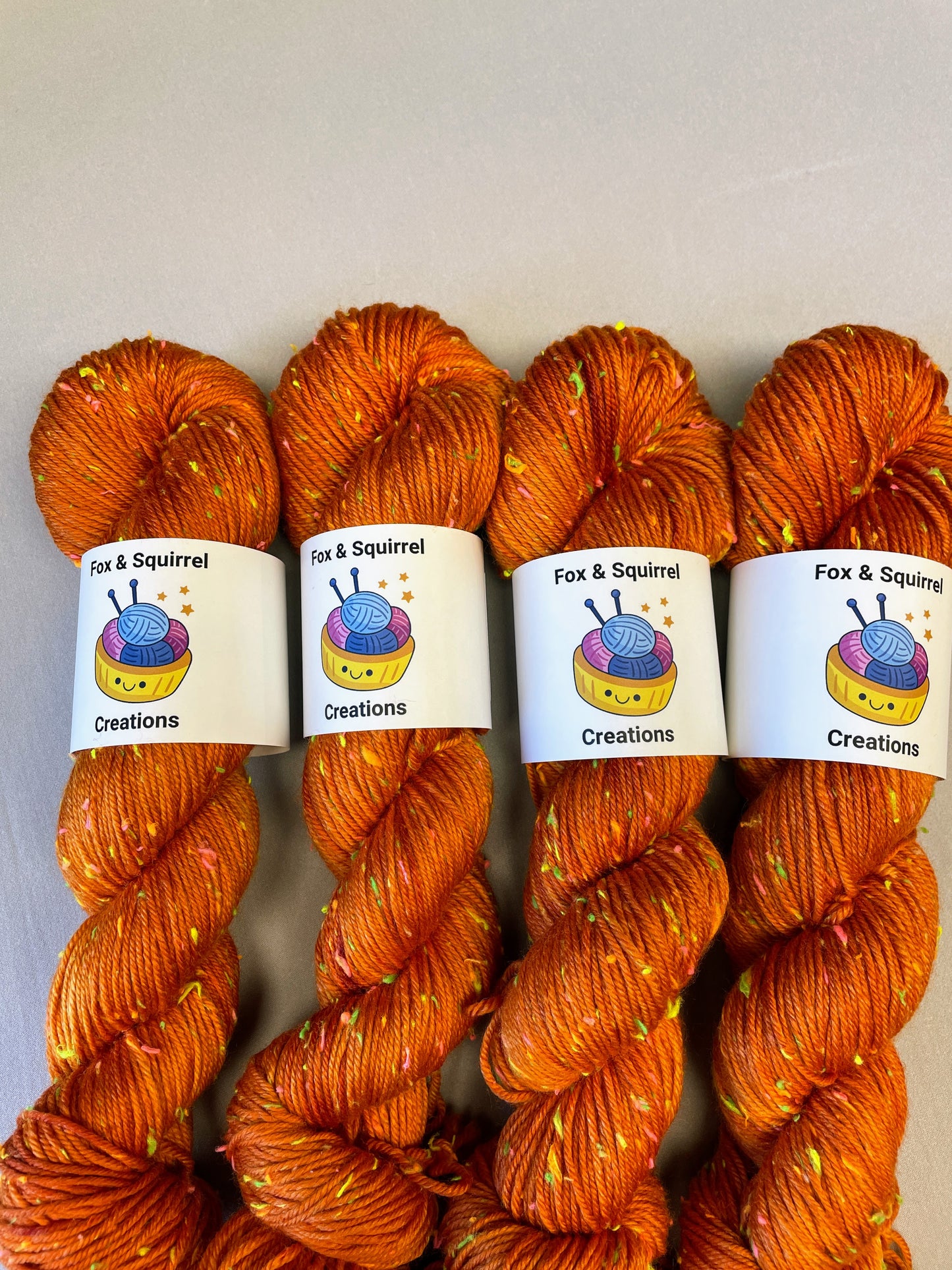 100g Saffron (semi-solid) - Hand-dyed Yarn