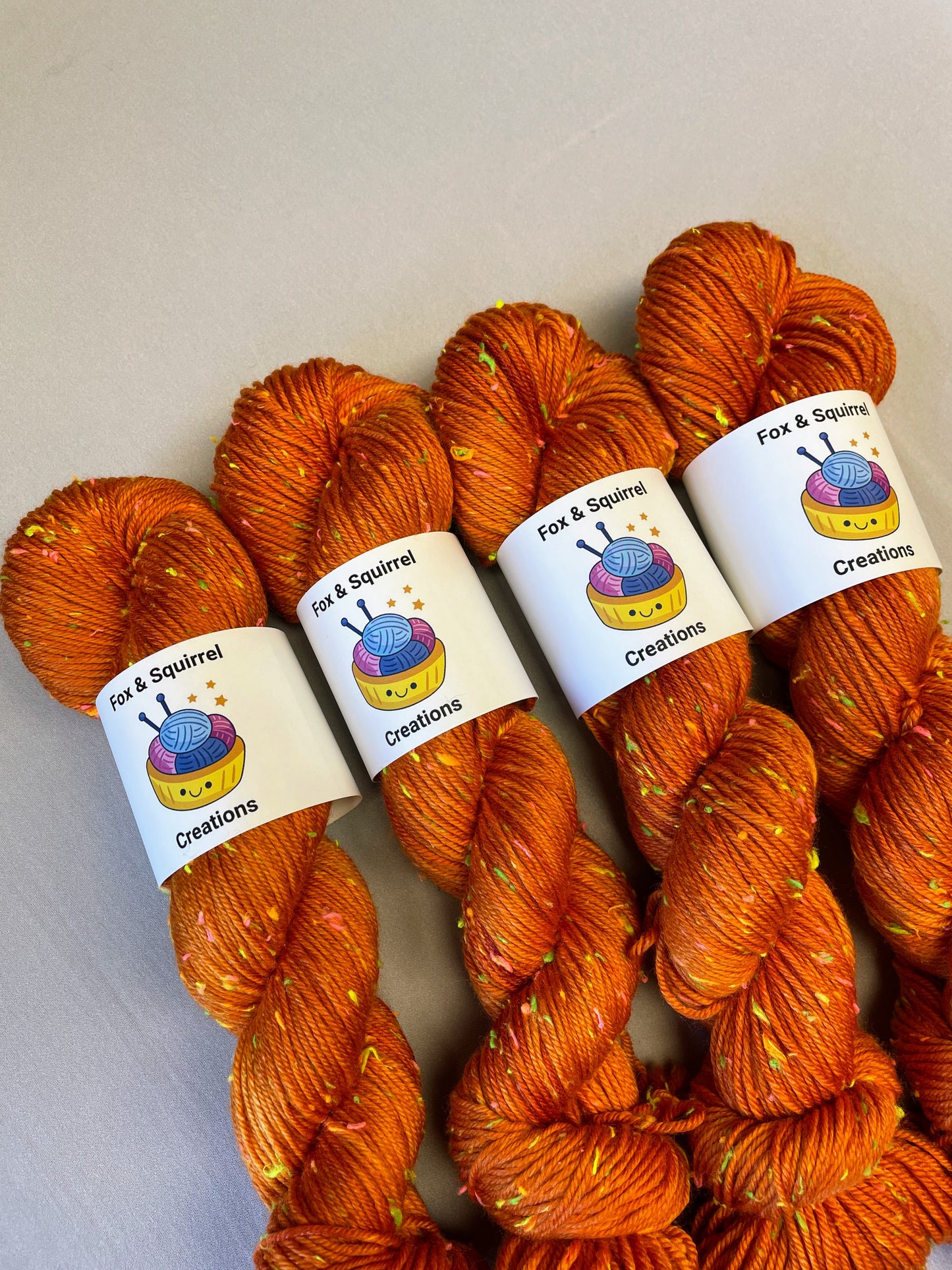 100g Saffron (semi-solid) - Hand-dyed Yarn