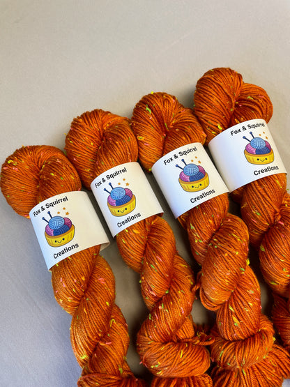 100g Saffron (semi-solid) - Hand-dyed Yarn