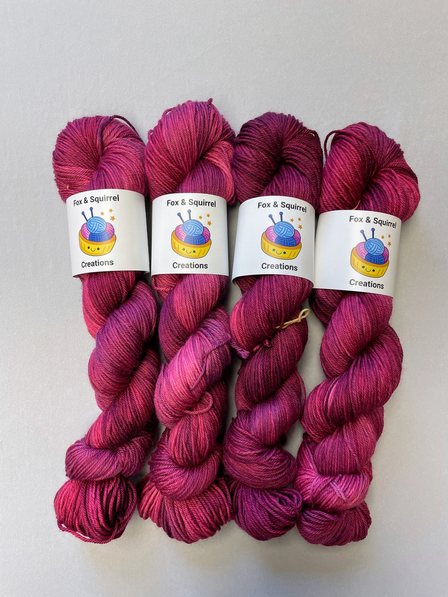 Plum (semi-solid) - Hand-dyed Yarn