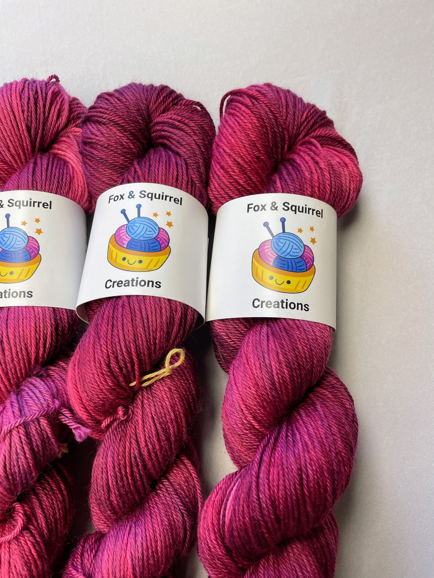 Plum (semi-solid) - Hand-dyed Yarn