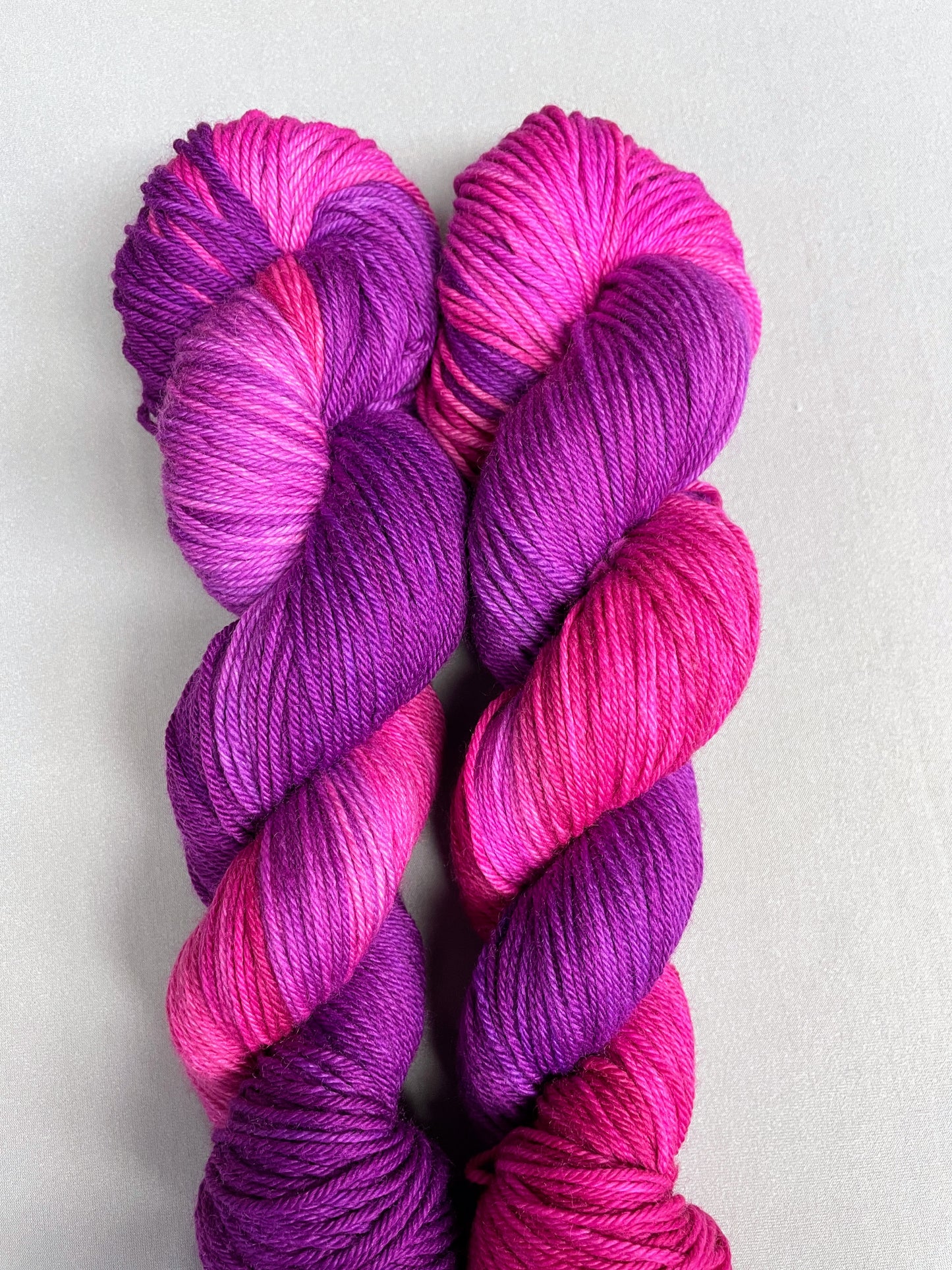 100g Raspberry Mist - Hand-dyed Yarn