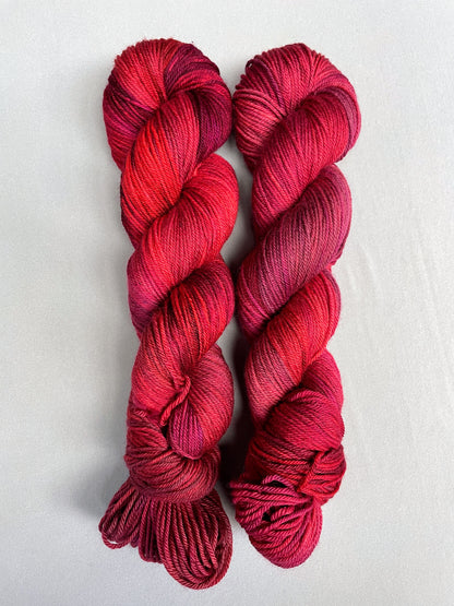 100g Rosy Claret - Hand-dyed Yarn