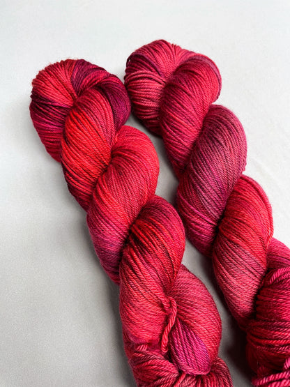 100g Rosy Claret - Hand-dyed Yarn