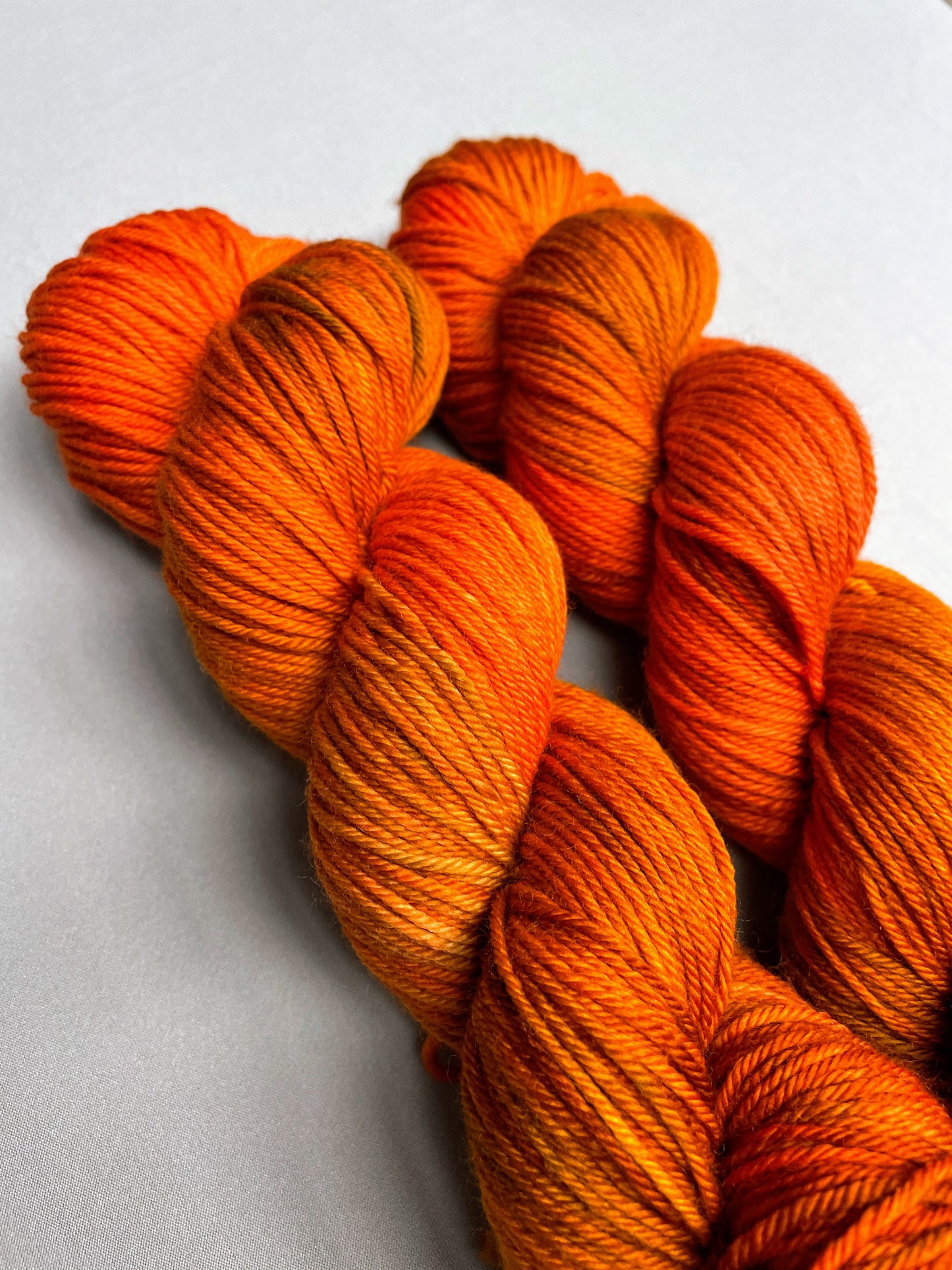 100g Warm Amber - Hand-dyed Yarn