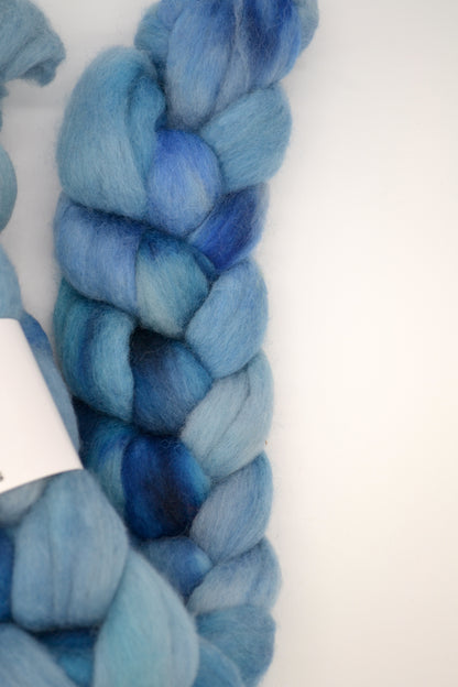Merino - Blue Twist 100g Hand-dyed Fibre
