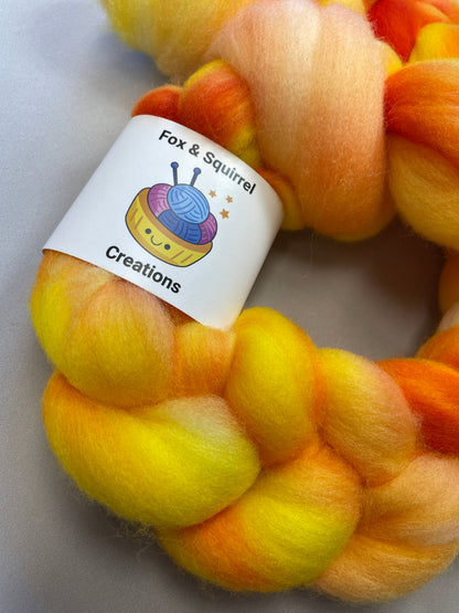 Polwarth - Golden Sands 100g Fibre Roving