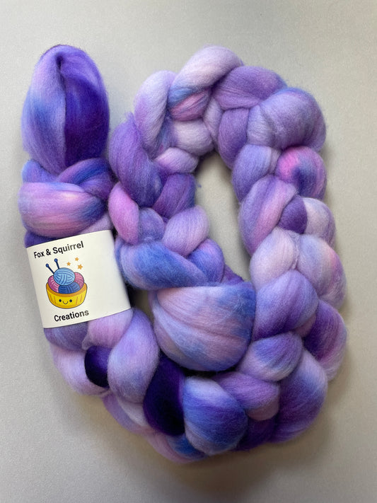 Rambouillet - Lavender Crush 100g Fibre Roving