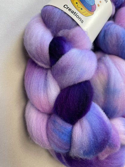 Rambouillet - Lavender Crush 100g Fibre Roving