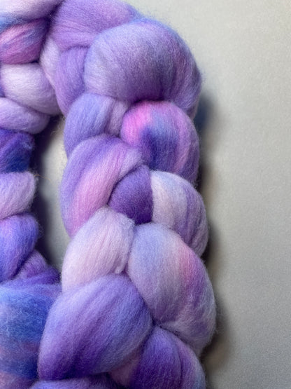 Rambouillet - Lavender Crush 100g Fibre Roving