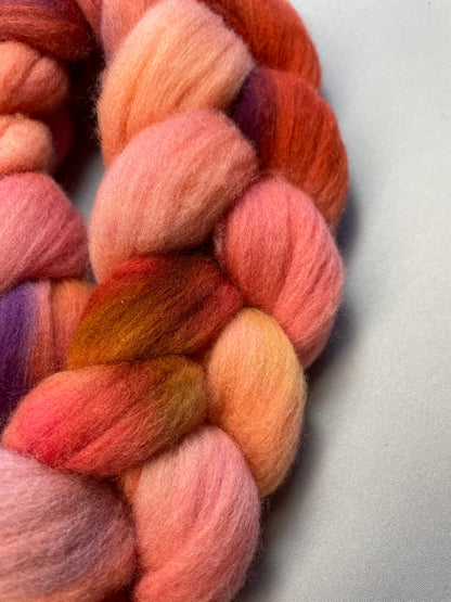 Rambouillet - Summer Berries 100g Fibre Roving
