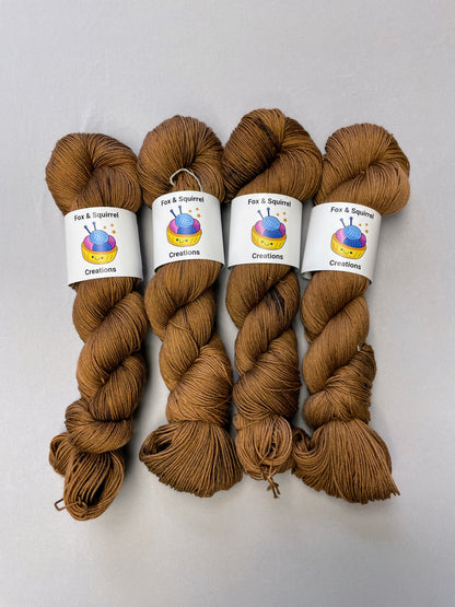 100g Chestnut (semi-solid) - Hand-dyed Yarn