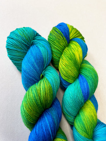 100g Emerald Falls - Hand-dyed Yarn