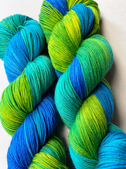 100g Emerald Falls - Hand-dyed Yarn