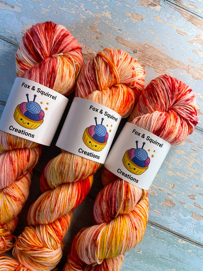 100g Fire Sprinkles - Hand-dyed Yarn