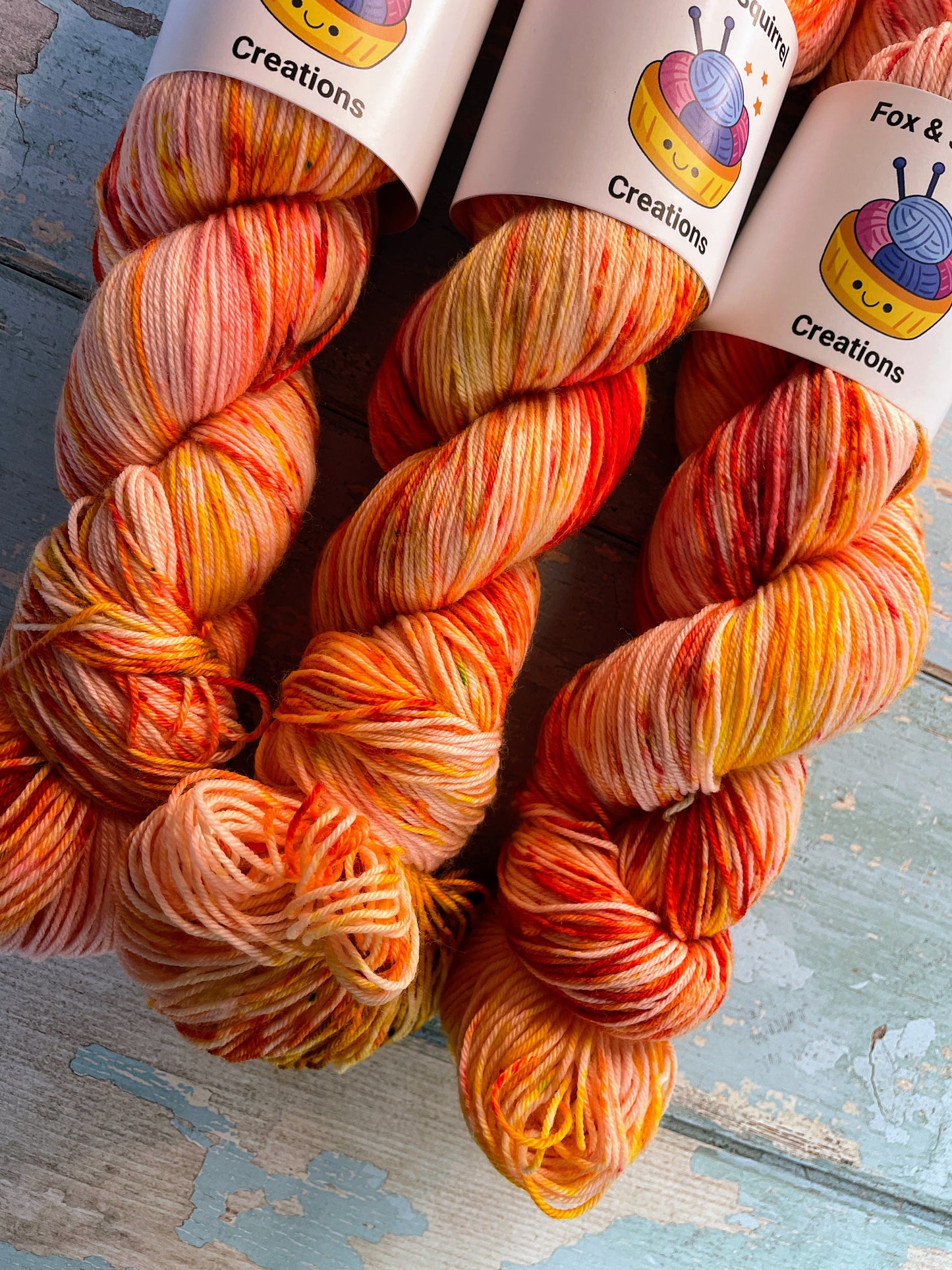 100g Fire Sprinkles - Hand-dyed Yarn