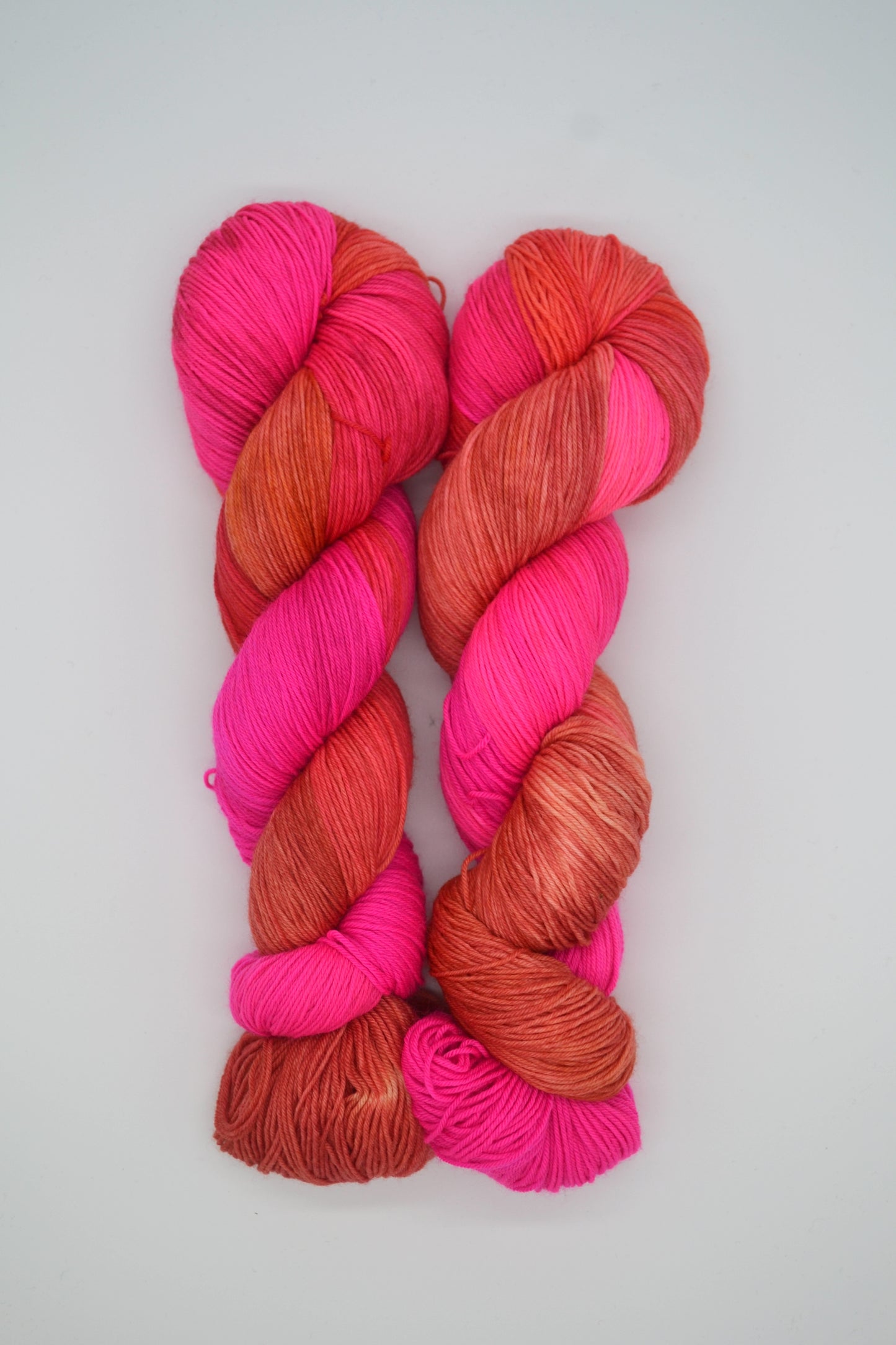 100g Sock Hot Flamingo Hand-dyed Yarn