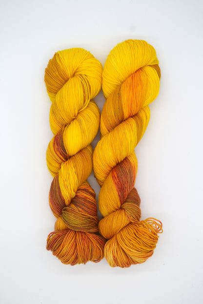 100g Sock Hot Honey Hand-dyed Yarn