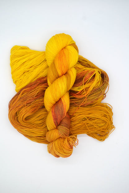 100g Sock Hot Honey Hand-dyed Yarn