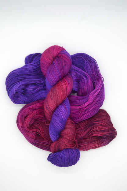 100g Sock Mulberry Hand-dyed Yarn