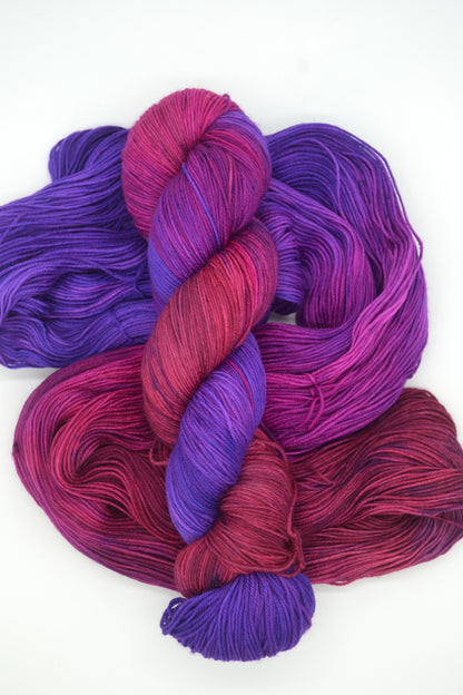 100g Sock Mulberry Hand-dyed Yarn