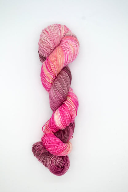 100g Sock Pink Pony Club Hand-dyed Yarn