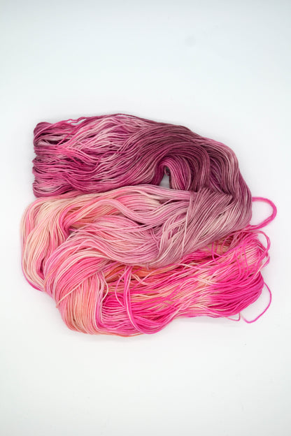 100g Sock Pink Pony Club Hand-dyed Yarn