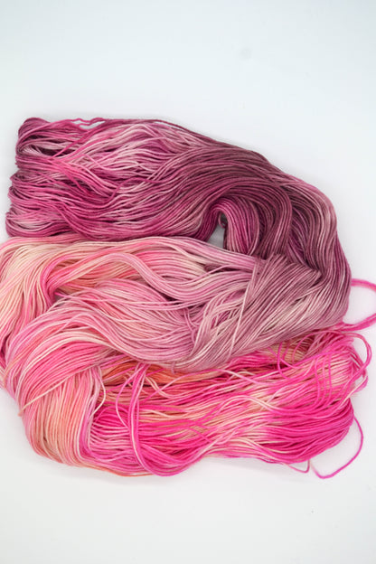 100g Sock Pink Pony Club Hand-dyed Yarn