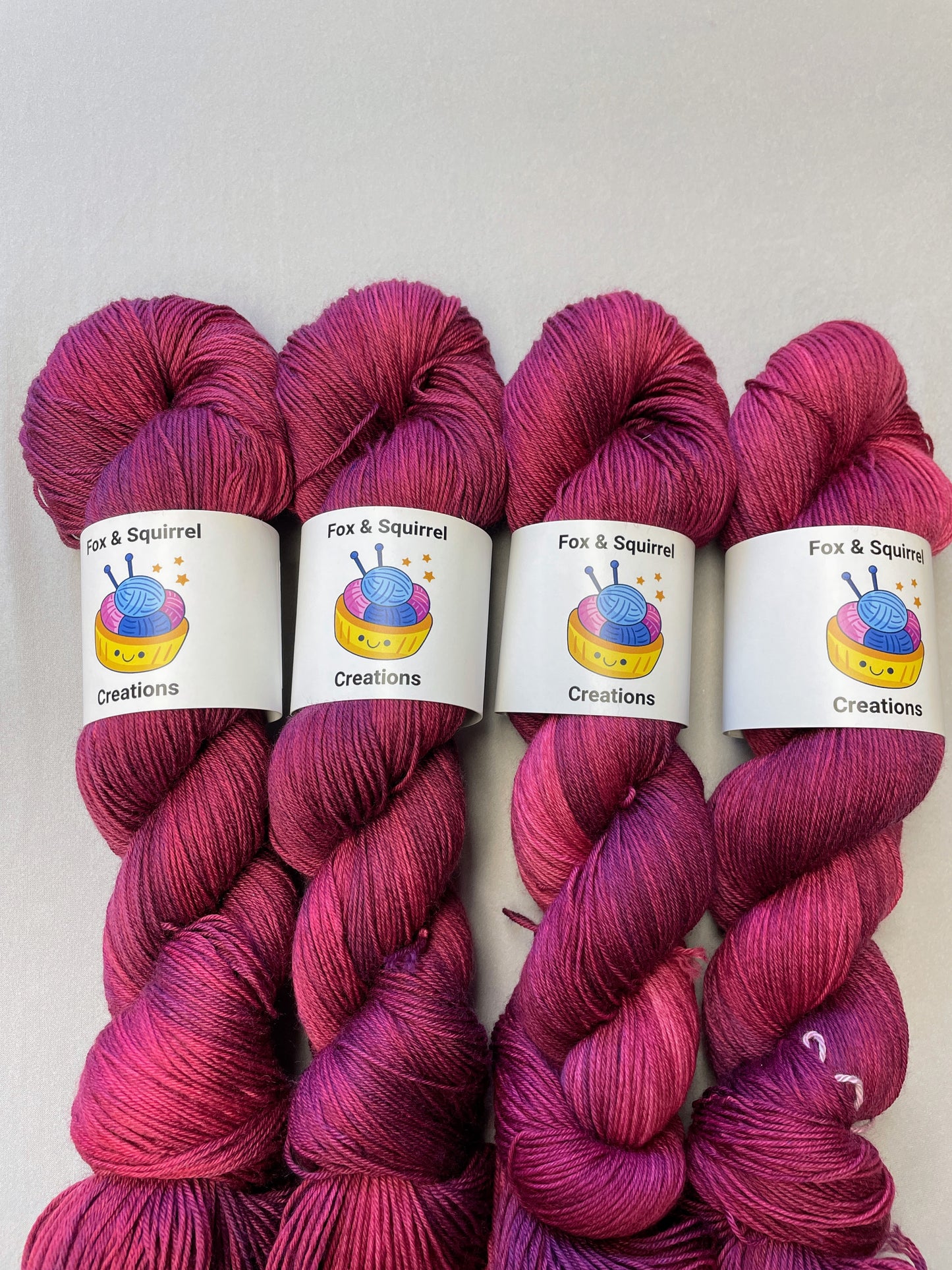 Plum (semi-solid) - Hand-dyed Yarn