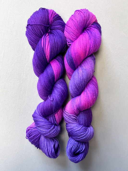 100g Purple Thistle - Hand-dyed Yarn