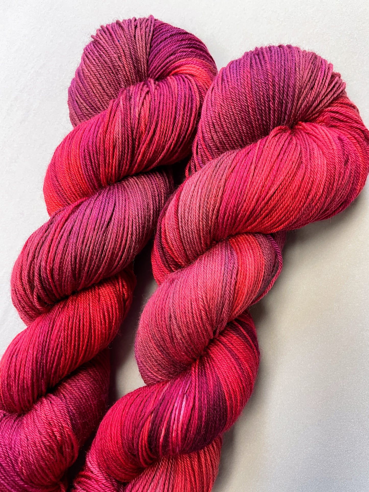 100g Rosy Claret - Hand-dyed Yarn