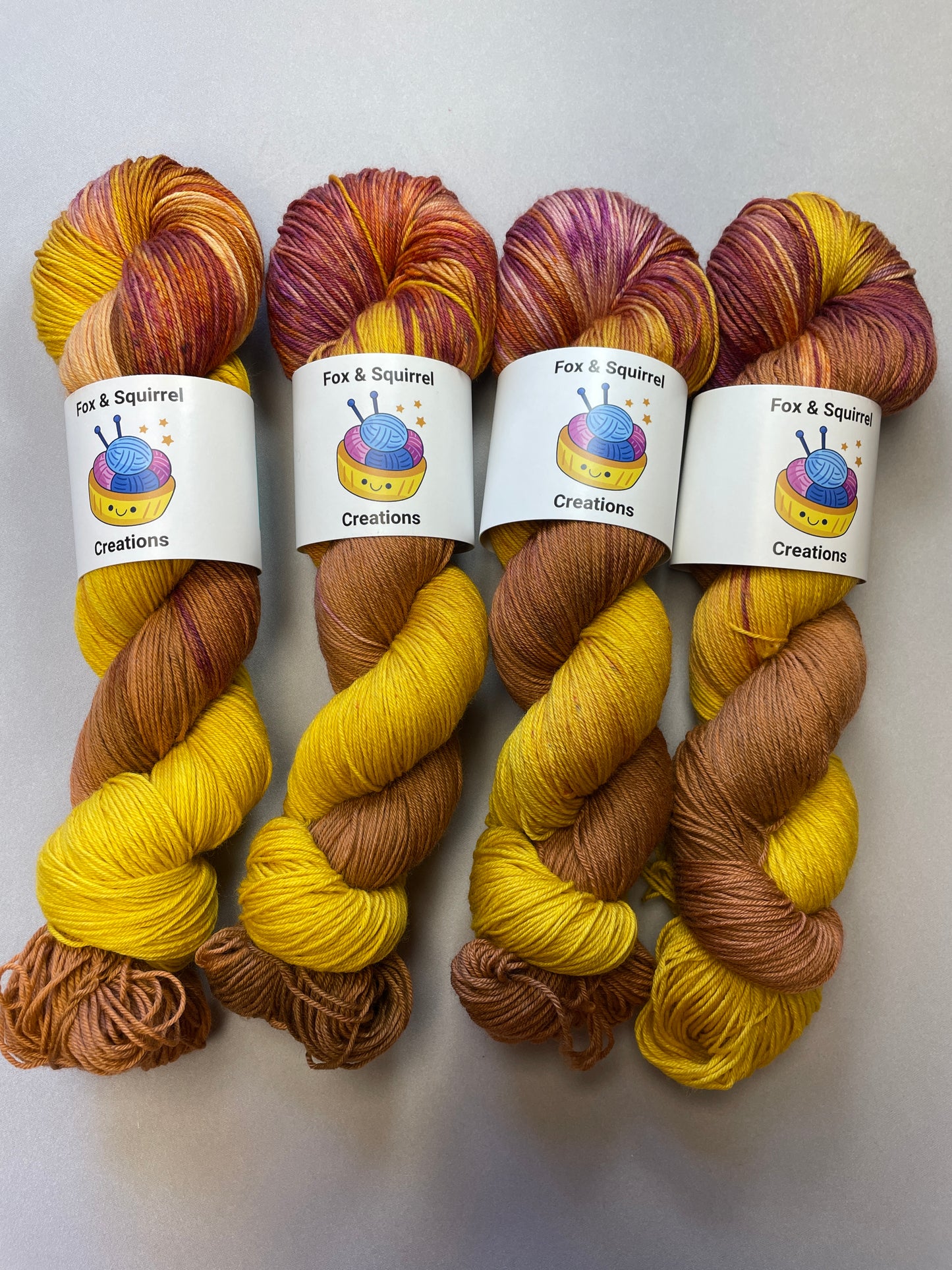 100g Toffee Popcorn - Hand-dyed Yarn