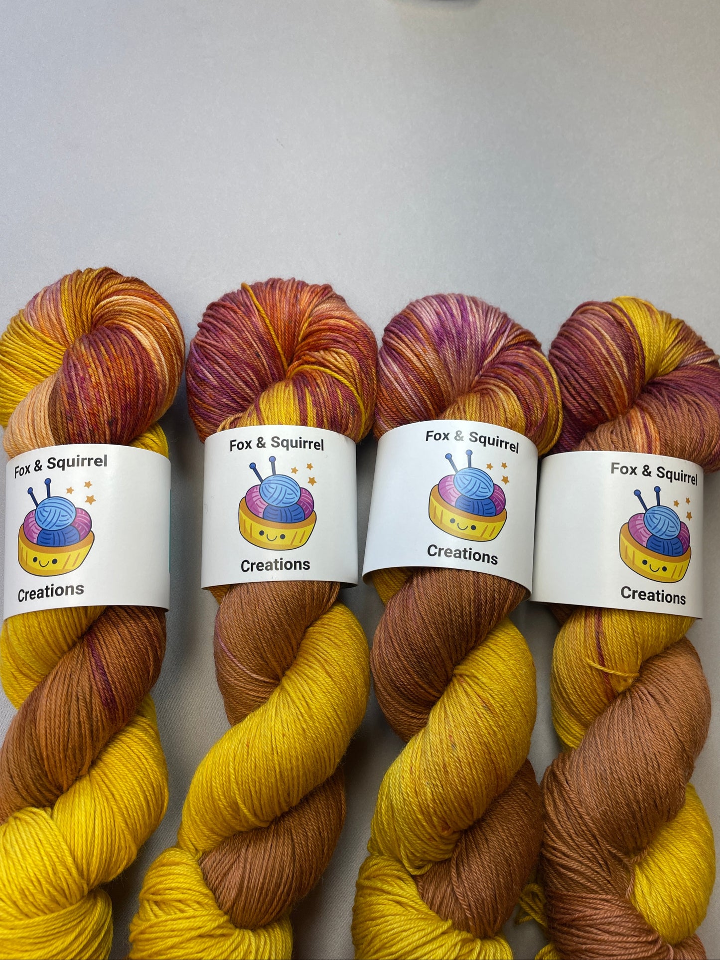 100g Toffee Popcorn - Hand-dyed Yarn